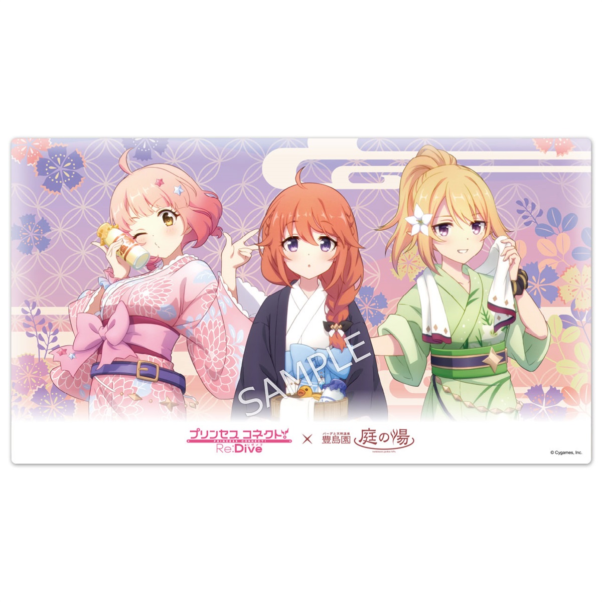 プリンセスコネクト！Re:Dive お風呂ポスター 庭の湯コラボ