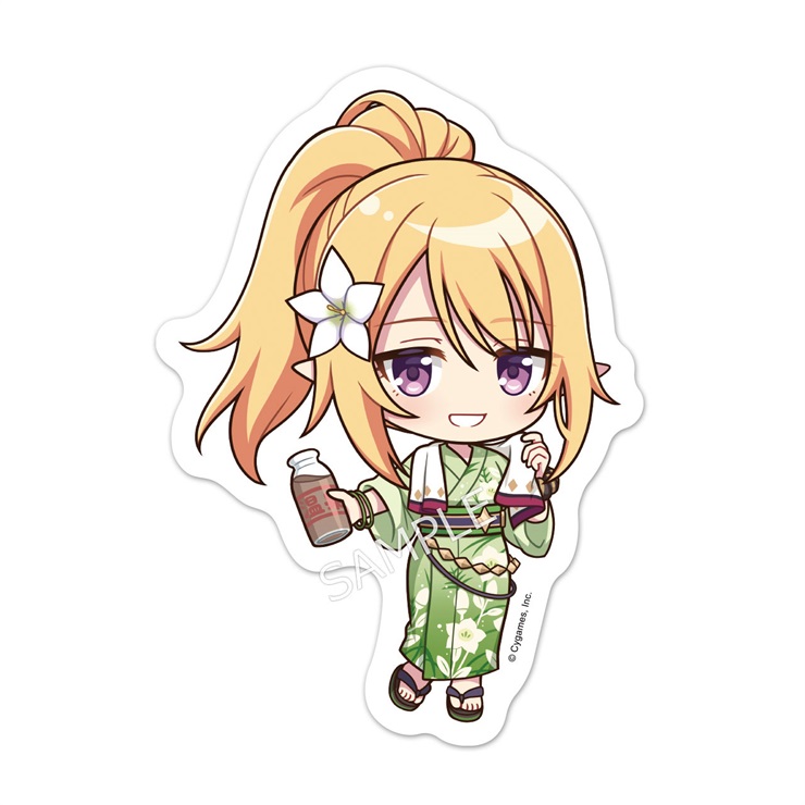 プリンセスコネクト！Re:Dive ミニキャラマグネットステッカー／クロエ 庭の湯コラボ