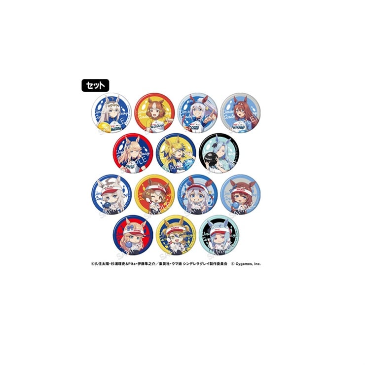 【セット】アニメ『ウマ娘 シンデレラグレイ』 トレーディンググリッター缶バッジ ROUND1コラボver.