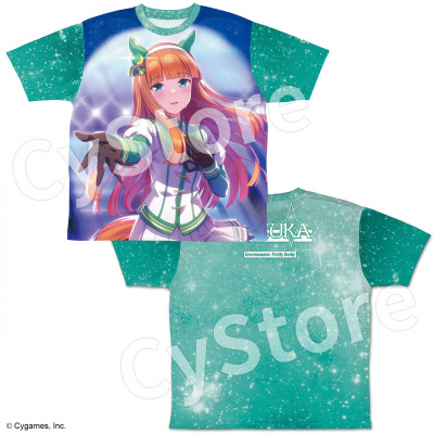 ウマ娘 サイレンススズカ BOSS コラボTシャツ SilenceSuzuka ウマ娘 プリティーダービー サイレンススズカ 両面フルグラフィックTシャツ