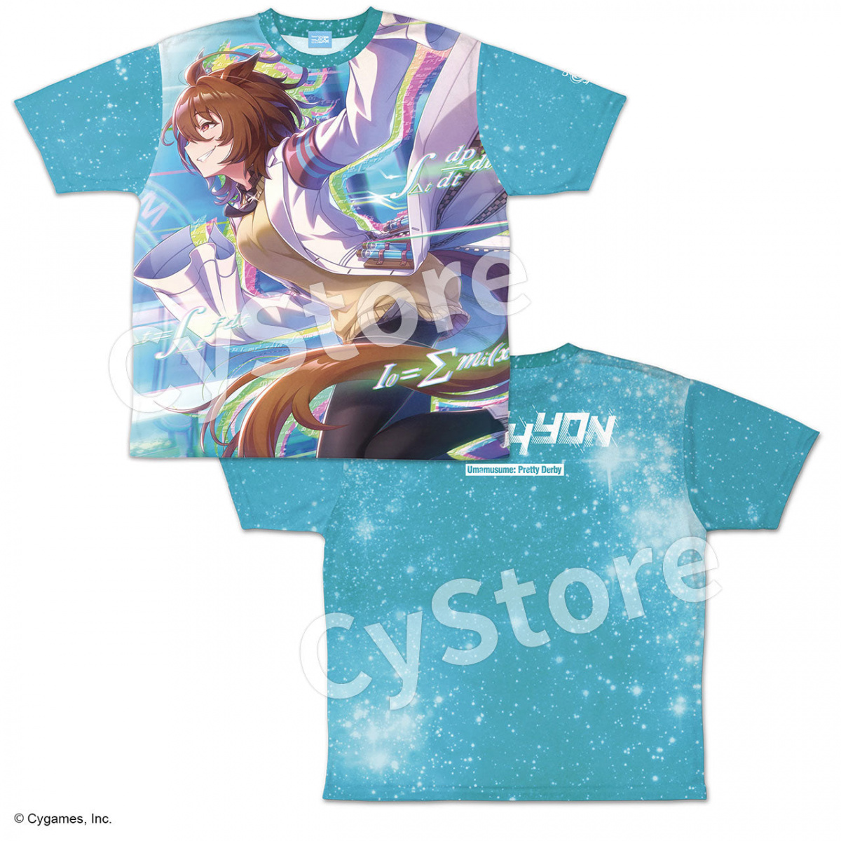 ウマ娘 プリティーダービー アグネスタキオン 両面フルグラフィックTシャツ(Lサイズ)