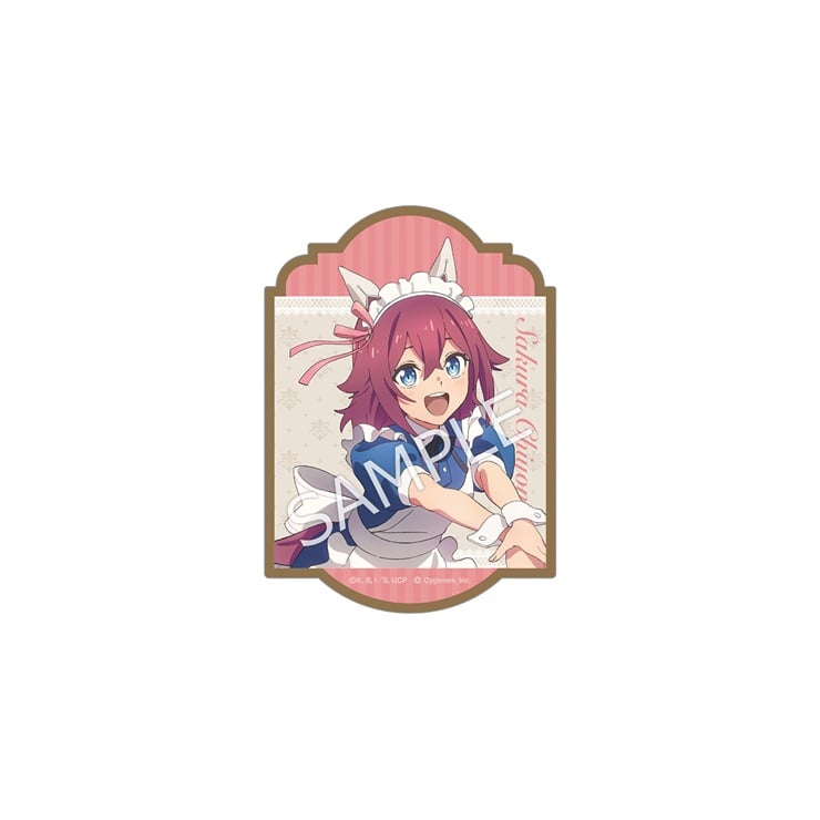 アニメ『ウマ娘 シンデレラグレイ』 ステッカー／サクラチヨノオー　～聖蹄祭へようこそ！トレセン学園メイド喫茶～