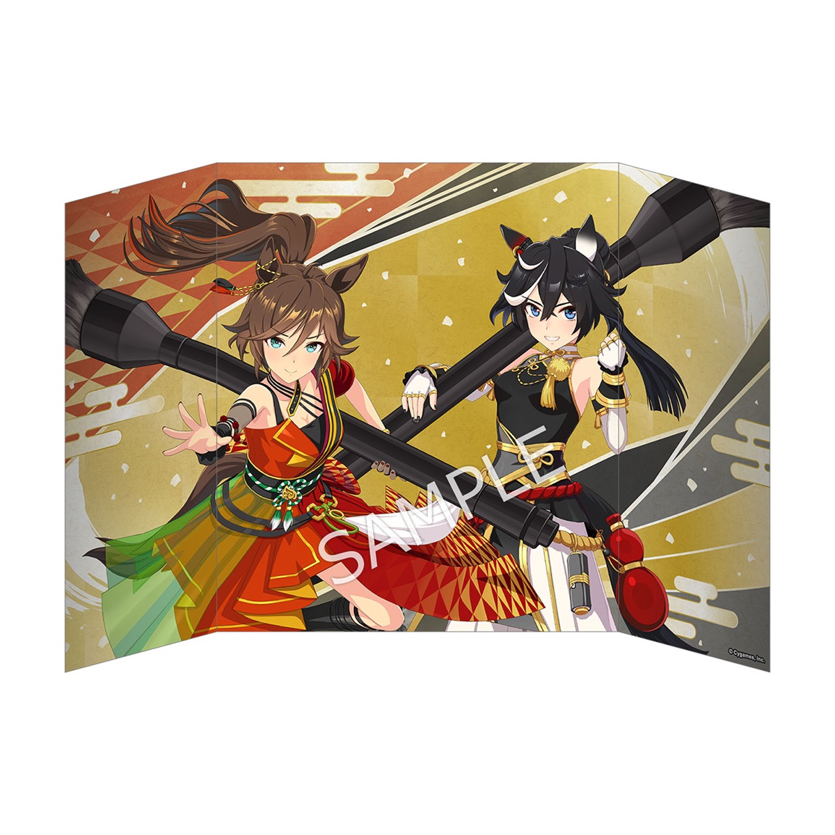 ウマ娘 プリティーダービー ミニ屏風／ミスターシービー×カツラギエース