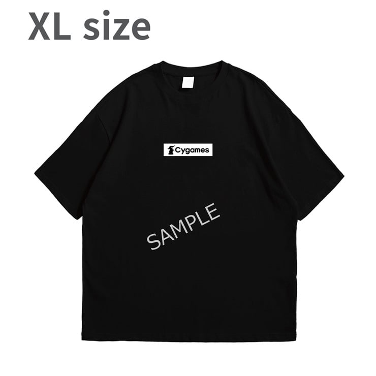 Cygames FRONT LOGO TEE/BLACK/XL