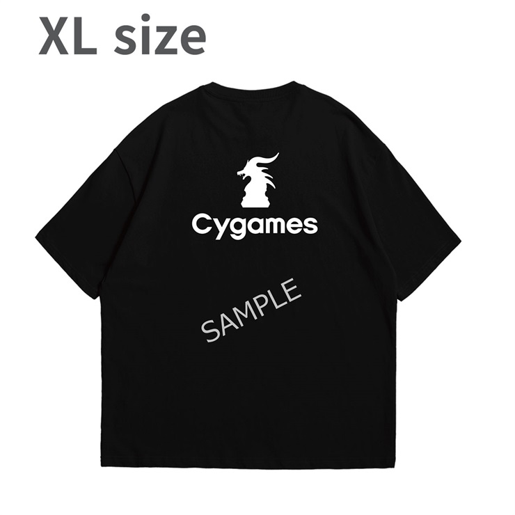 Cygames BACK LOGO TEE/BLACK/XL