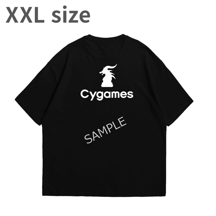 Cygames BACK LOGO TEE/BLACK/XXL