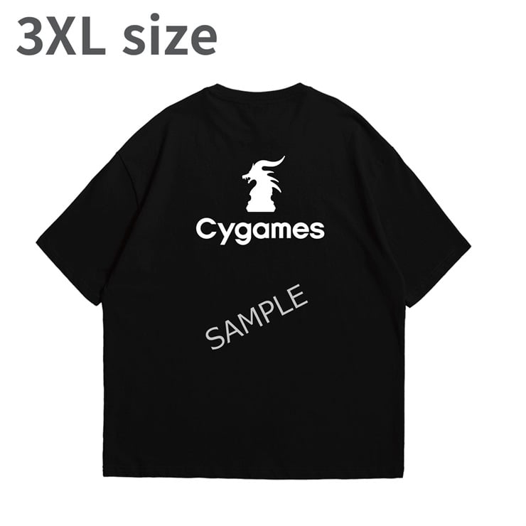 Cygames BACK LOGO TEE/BLACK/3XL