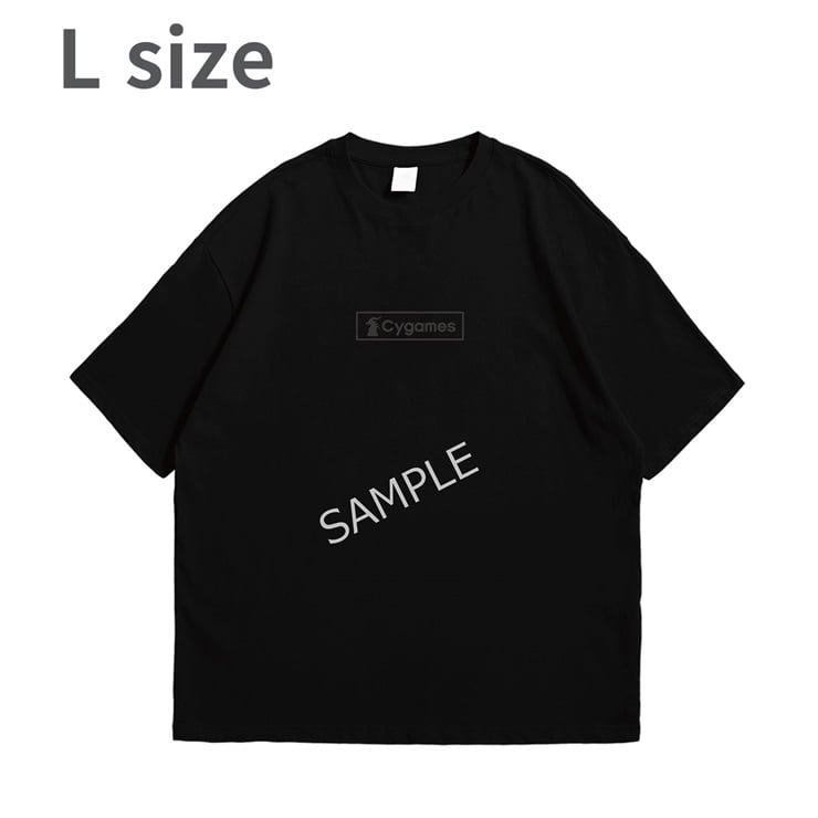 Cygames FRONT LOGO TEE/ALL BLACK/L