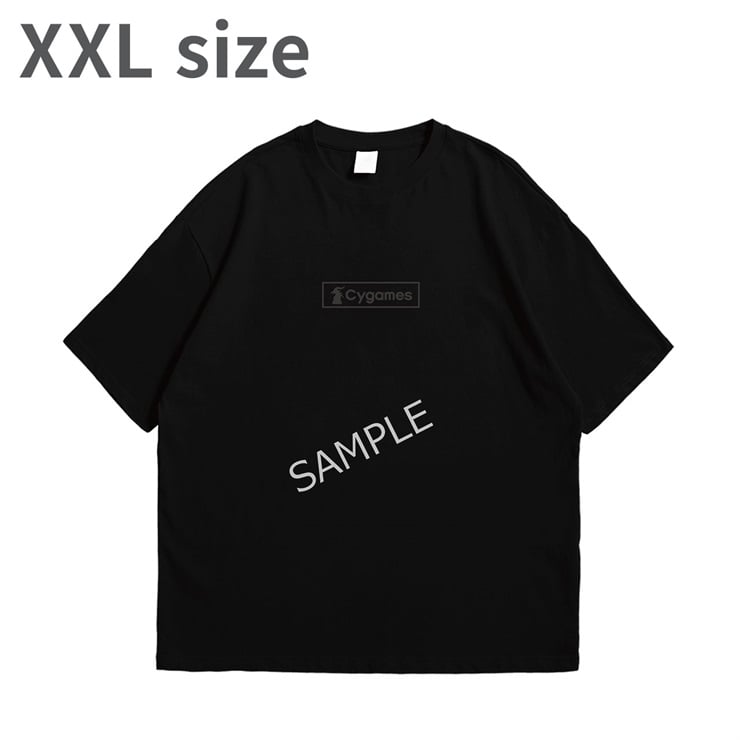 Cygames FRONT LOGO TEE/ALL BLACK/XXL
