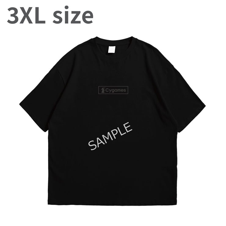 Cygames FRONT LOGO TEE/ALL BLACK/3XL
