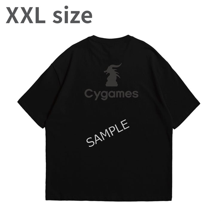 Cygames BACK LOGO TEE/ALL BLACK/XXL