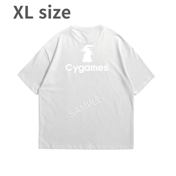 Cygames BACK LOGO TEE/ALL WHITE/XL