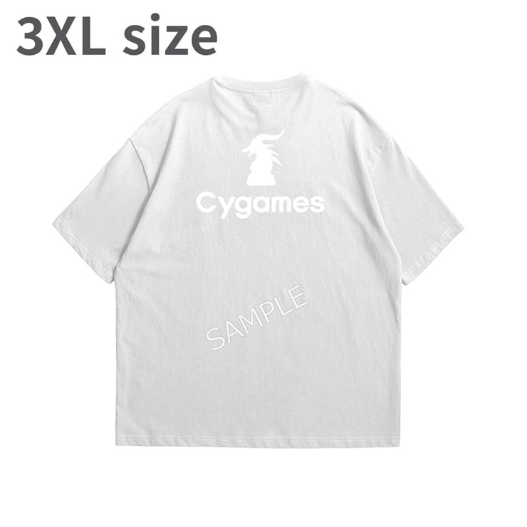 Cygames BACK LOGO TEE/ALL WHITE/3XL
