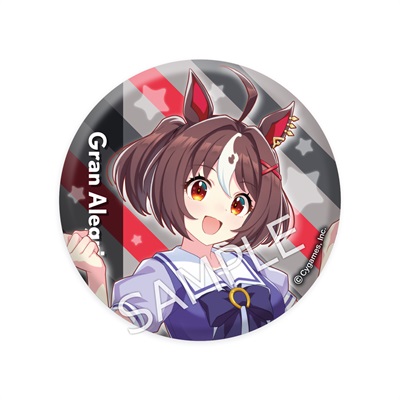 ウマ娘　グランアレグリア　セット 公式缶バッジ 【グランアレグリア】（制服Ver.）