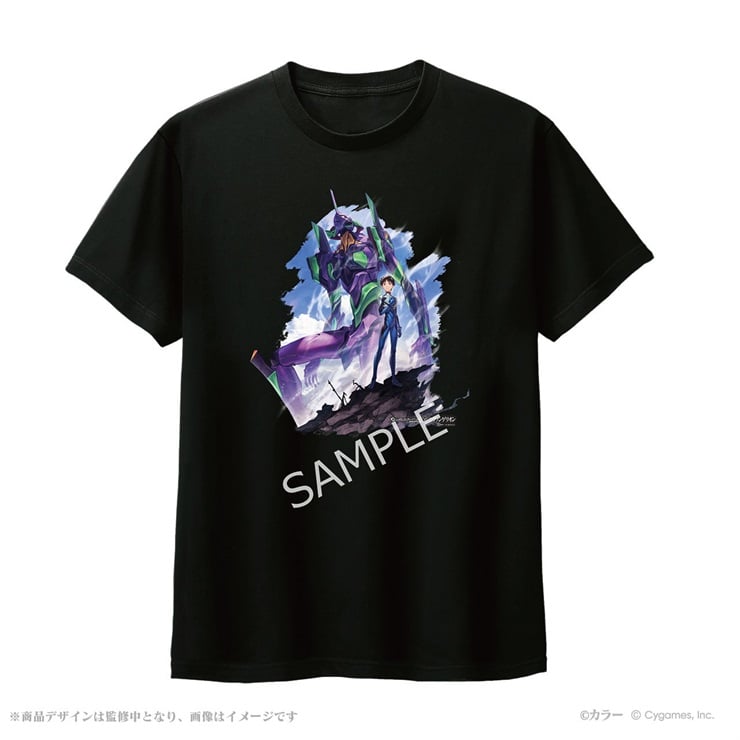 グランブルーファンタジー×エヴァンゲリオン Tシャツ 碇シンジ＆初号機 XL