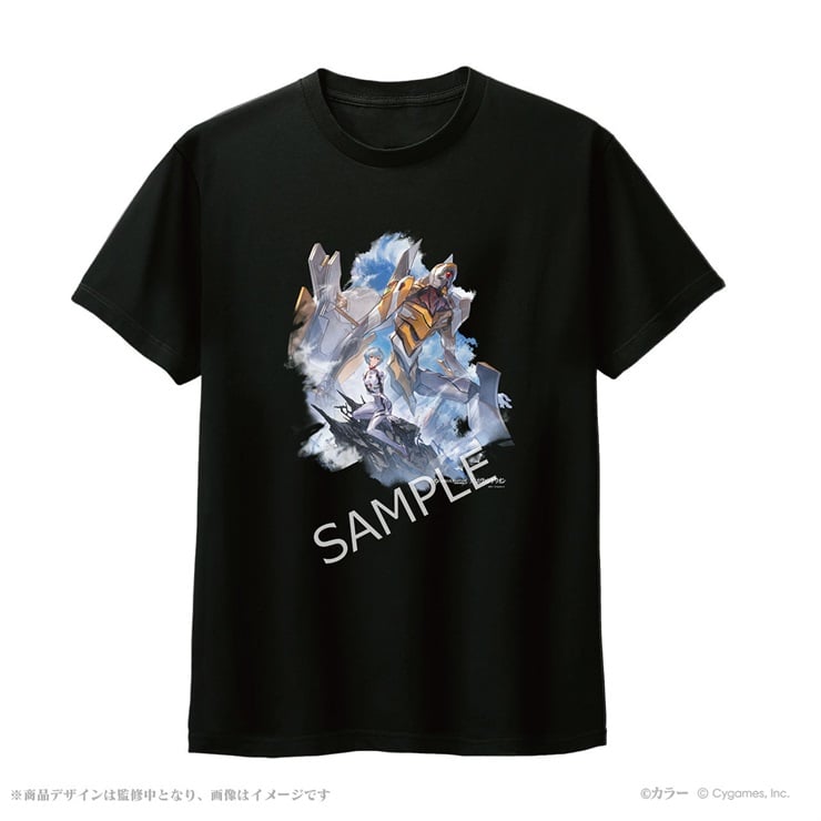 グランブルーファンタジー×エヴァンゲリオン Tシャツ 綾波レイ＆零号機 M