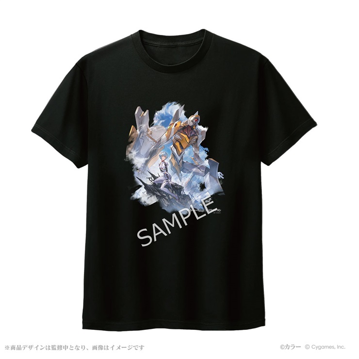 グランブルーファンタジー×エヴァンゲリオン Tシャツ 綾波レイ＆零号機 L