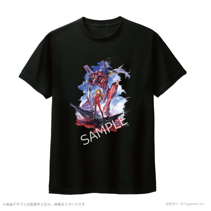 グランブルーファンタジー×エヴァンゲリオン Tシャツ 式波・アスカ・ラングレー＆2号機 M