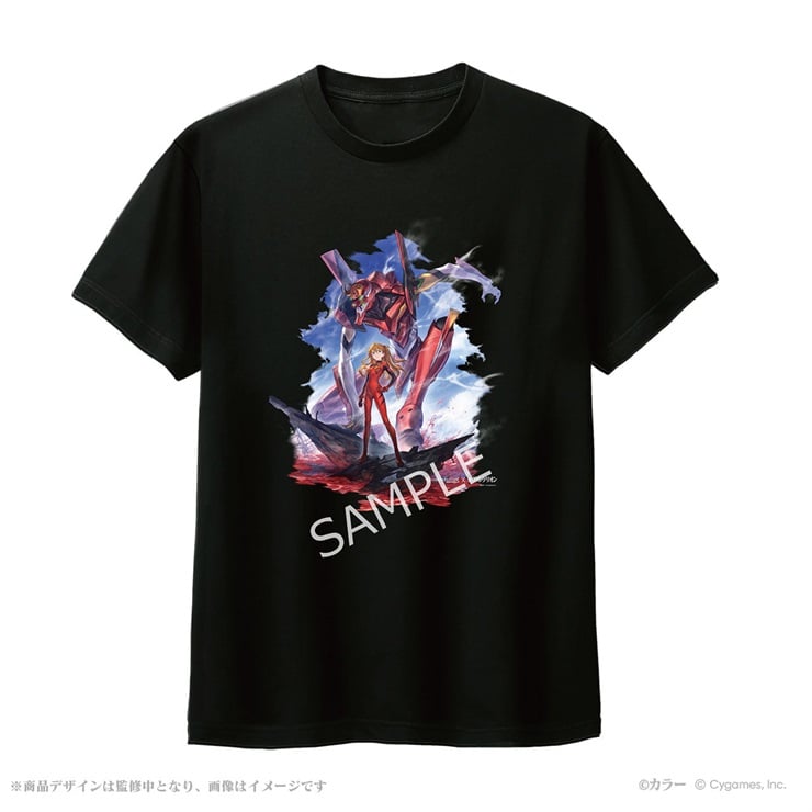 グランブルーファンタジー×エヴァンゲリオン Tシャツ 式波・アスカ・ラングレー＆2号機 XL