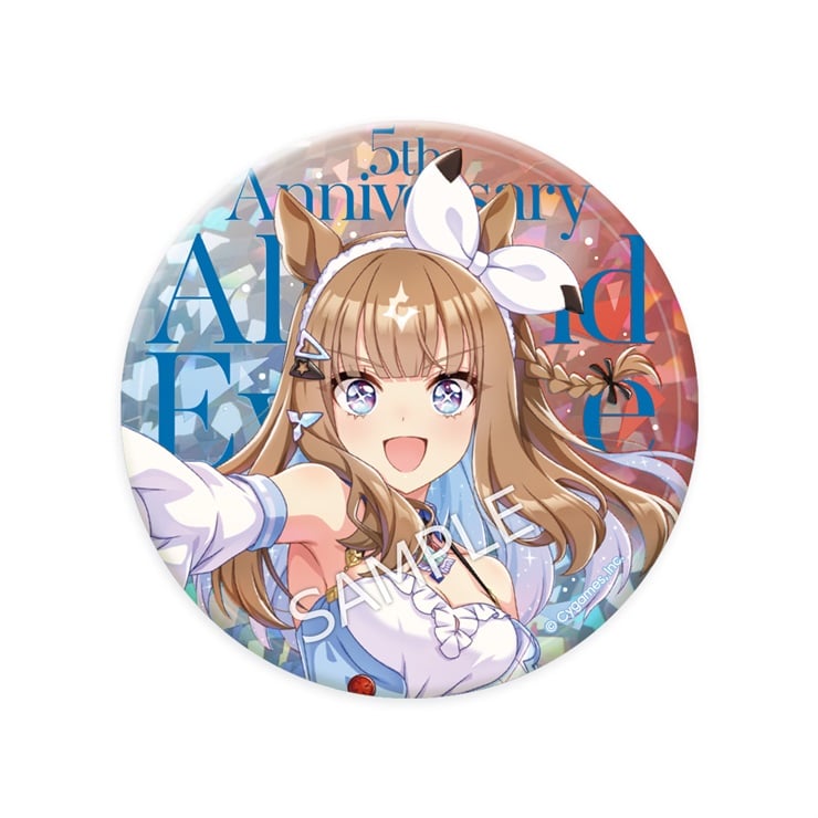 公式ホログラム缶バッジ【アーモンドアイ】(5th Anniversary Ver.)