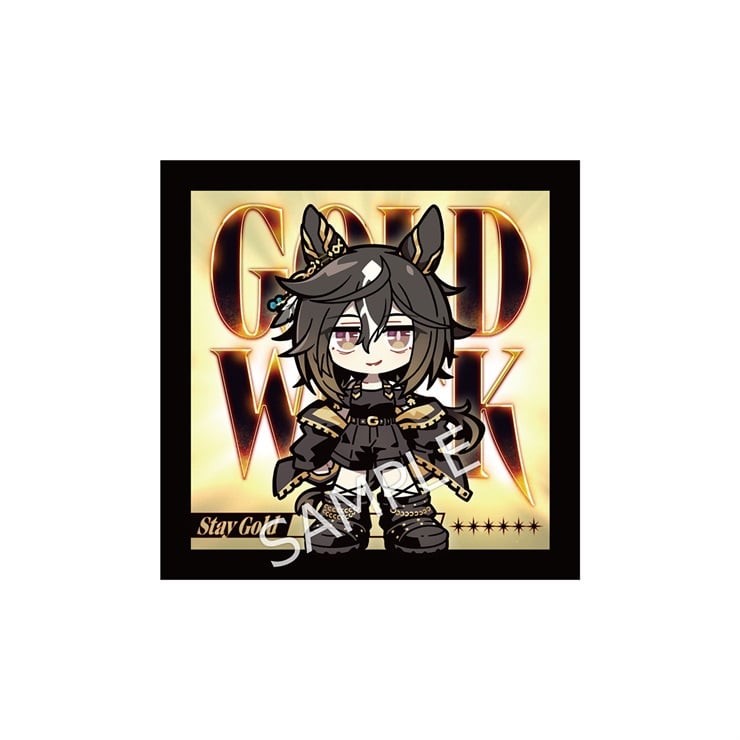 公式ミニキャラ ハンドタオル（GOLD WEEK Ver.）【ステイゴールド】