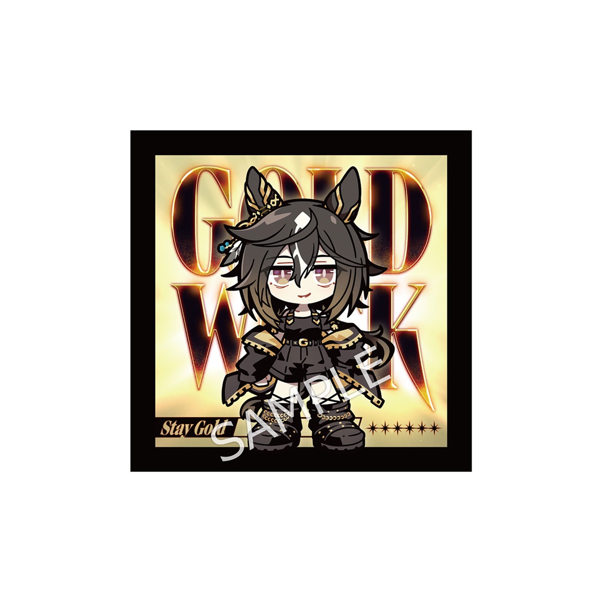 公式ミニキャラ ハンドタオル（GOLD WEEK Ver.）【ステイゴールド】