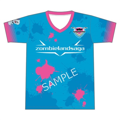 ゾンビランドサガ ユニフォーム風Tシャツ サガン鳥栖 2026 劇場版『ゾンビランドサガ ゆめぎんがパラダイス』 ユニフォーム風T