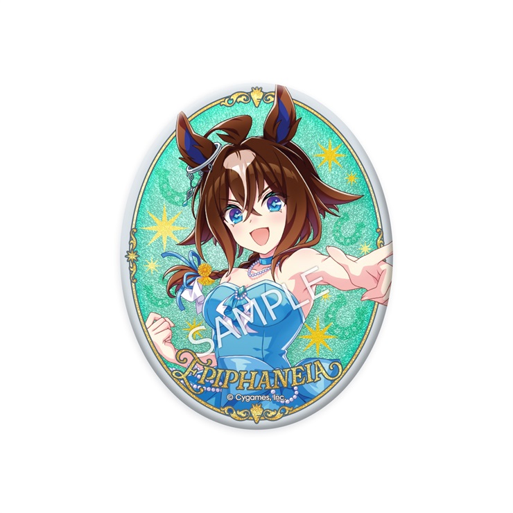 ウマ娘 プリティーダービー 公式グリッター缶バッジ【エピファネイア】(5.5th Anniversary Ver.)