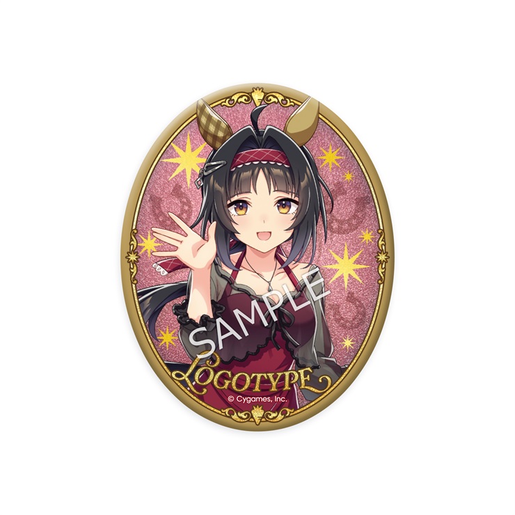ウマ娘 プリティーダービー 公式グリッター缶バッジ【ロゴタイプ】(5.5th Anniversary Ver.)