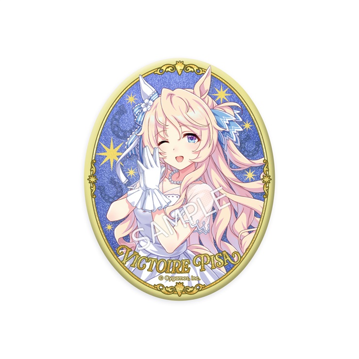 ウマ娘 プリティーダービー 公式グリッター缶バッジ【ヴィクトワールピサ】(5.5th Anniversary Ver.)