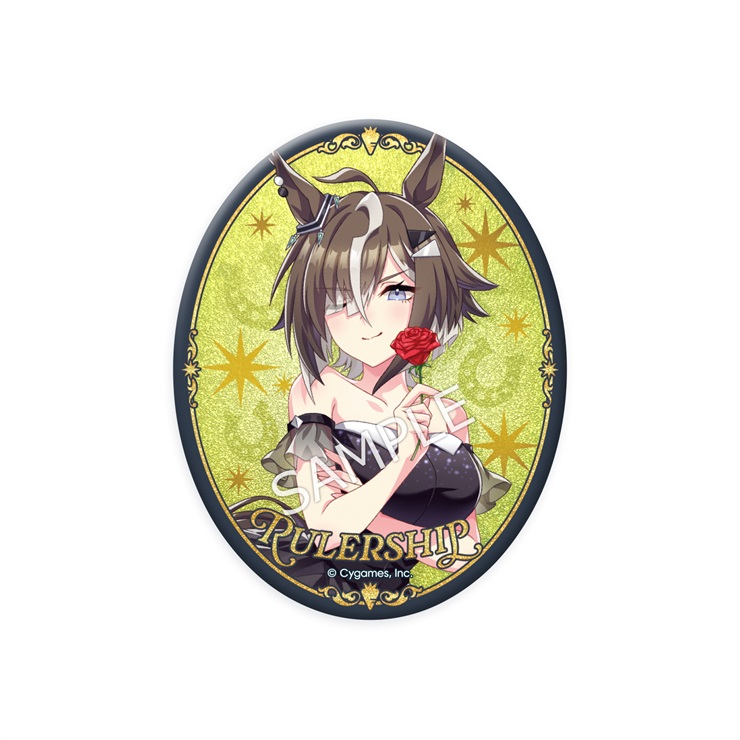 ウマ娘 プリティーダービー 公式グリッター缶バッジ【ルーラーシップ】(5.5th Anniversary Ver.)