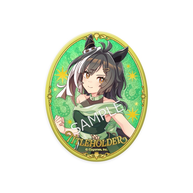 ウマ娘 プリティーダービー 公式グリッター缶バッジ【タイトルホルダー】(5.5th Anniversary Ver.)
