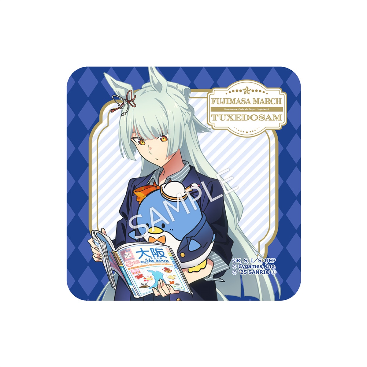 ウマ娘　シンデレラグレイ　はぴだんぶい　タマモクロス　缶バッジ 76 ウマ娘シンデレラグレイ【タマモクロス】はぴだんぶいコラボ