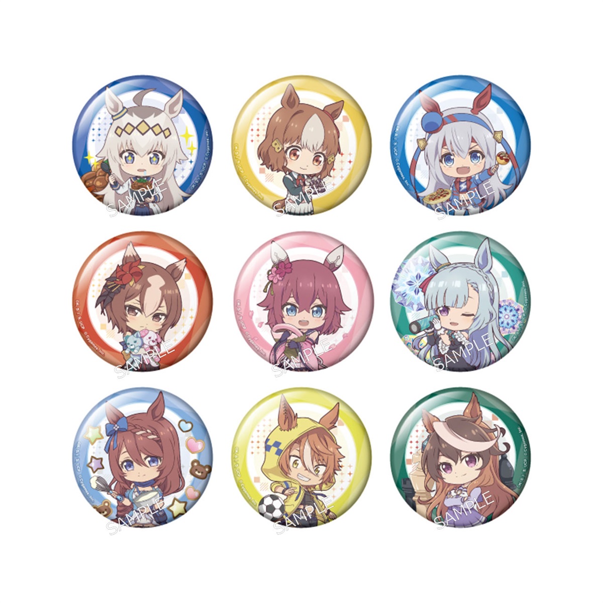 【セット】アニメ『ウマ娘 シンデレラグレイ』 らぶいっと！シリーズ トレーディング缶バッジ