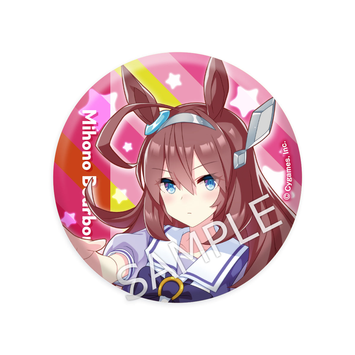 公式缶バッジ 【ミホノブルボン】（制服Ver.）