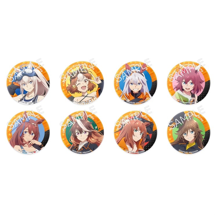 【セット】アニメ『ウマ娘 シンデレラグレイ』トレーディング缶バッジ vol.1 全8種セット／オートバックスコラボ