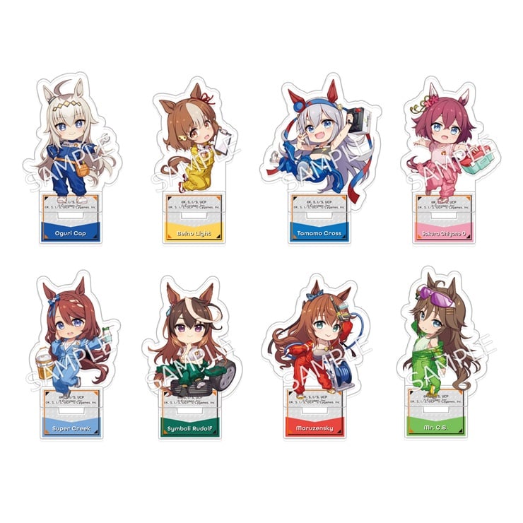 【セット】アニメ『ウマ娘 シンデレラグレイ』トレーディングアクリルスタンド 全8種セット／オートバックスコラボ