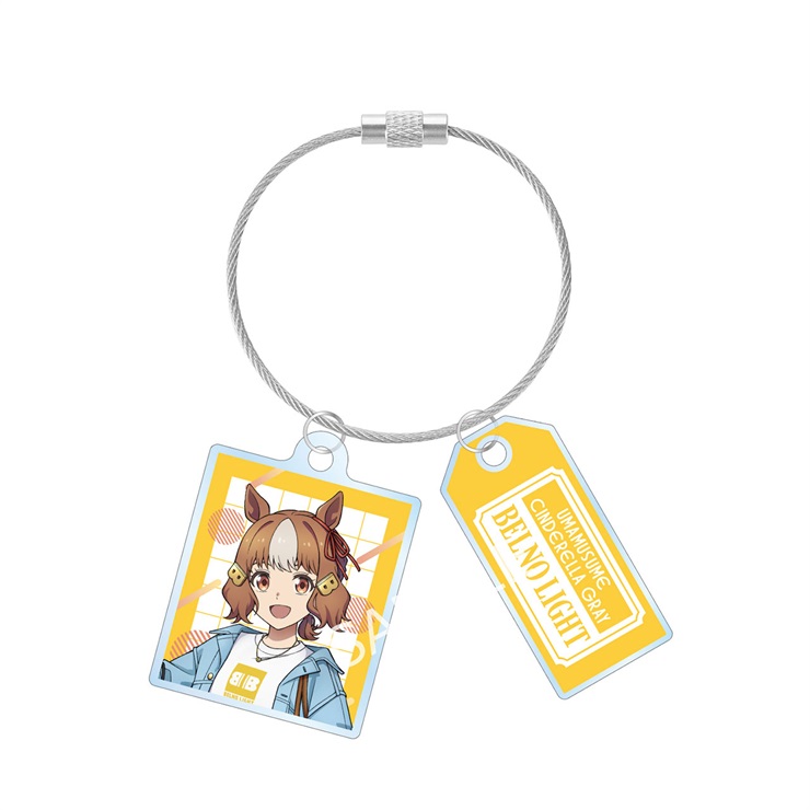 アニメ『ウマ娘 シンデレラグレイ』 ベルノライト 2連ワイヤーアクリルキーホルダー POP UP SHOP in マルイ