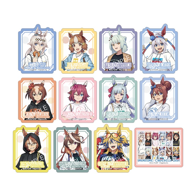 【BOX】アニメ『ウマ娘 シンデレラグレイ』 トレーディングダイカットステッカー POP UP SHOP in マルイ