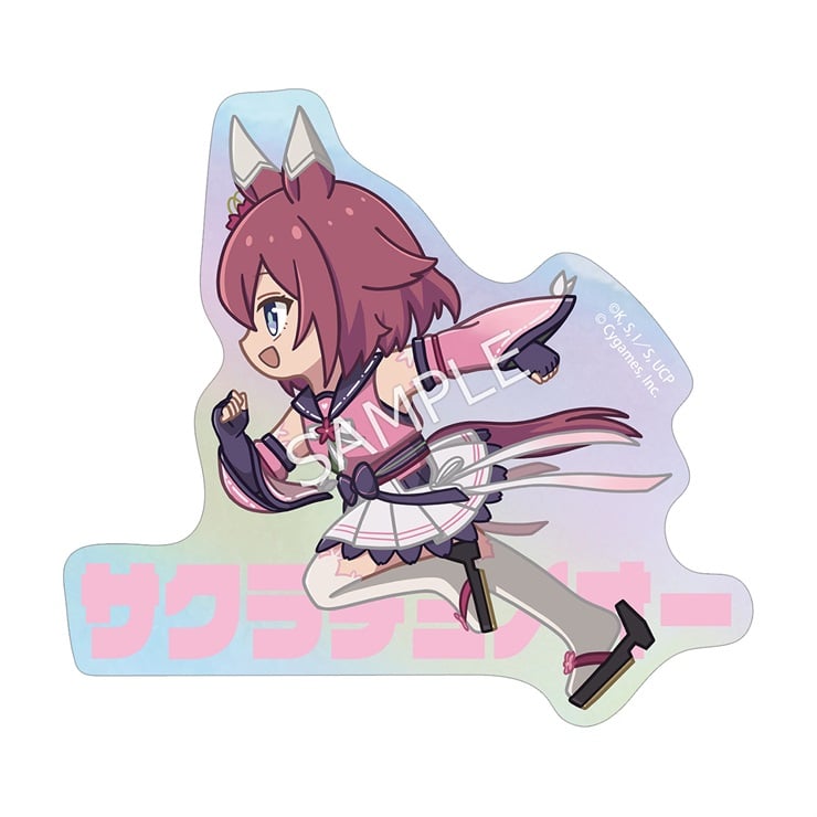 アニメ『ウマ娘 シンデレラグレイ』 サクラチヨノオー ちびとこ オーロラダイカットステッカー