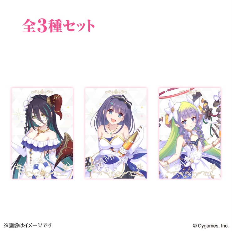 【セット】プリンセスコネクト！Re:Dive × 荻野屋コラボカフェ プリコネフェス2025イラストカードセット（ランファ、ミソラ、アメス）