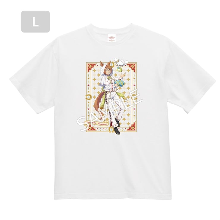 アニメ『ウマ娘 シンデレラグレイ』×サンリオキャラクターズ／Tシャツ（L)　ディクタストライカ×シナモロール