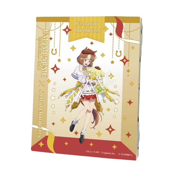 アニメ『ウマ娘 シンデレラグレイ』×サンリオキャラクターズ／キャンバスボード　ベルノライト×ポムポムプリン