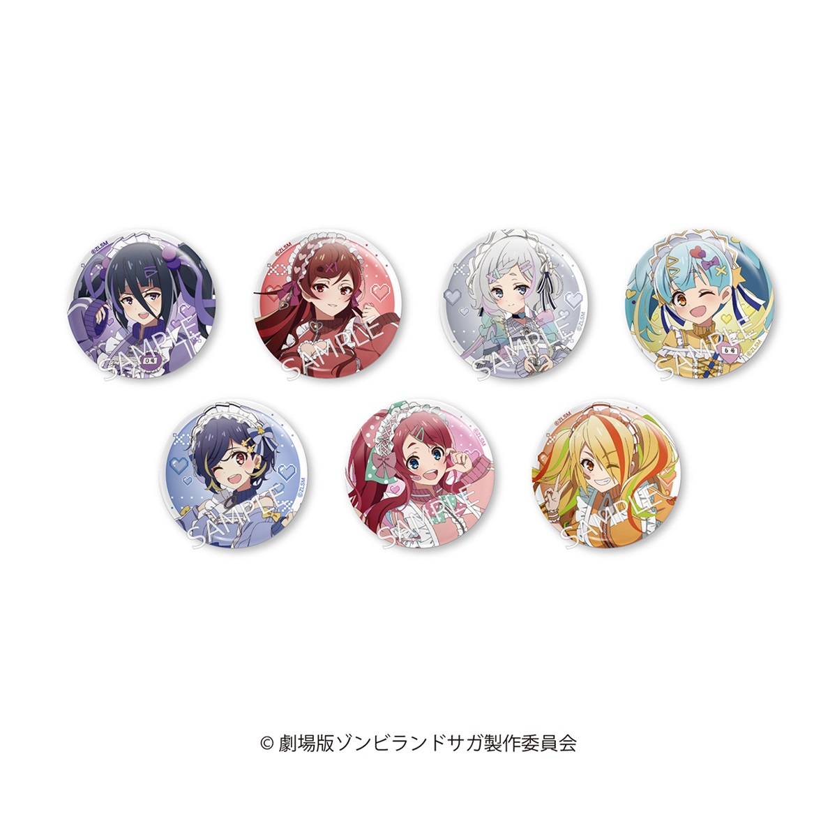 【BOX】劇場版『ゾンビランドサガ ゆめぎんがパラダイス』 描き下ろし缶バッジ