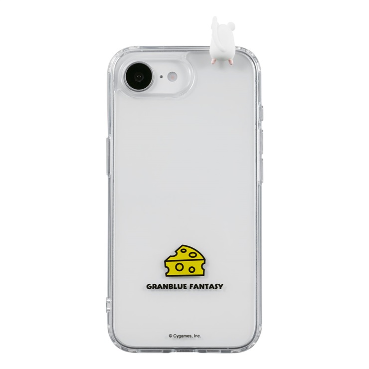 マスコット付きスマホケース(ネズミ)/ for iPhone 16e
