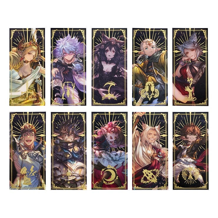 グラブル EXTRAフェス 2025 十賢者 箔押しステッカー 全セット 箔押しステッカー(十賢者)