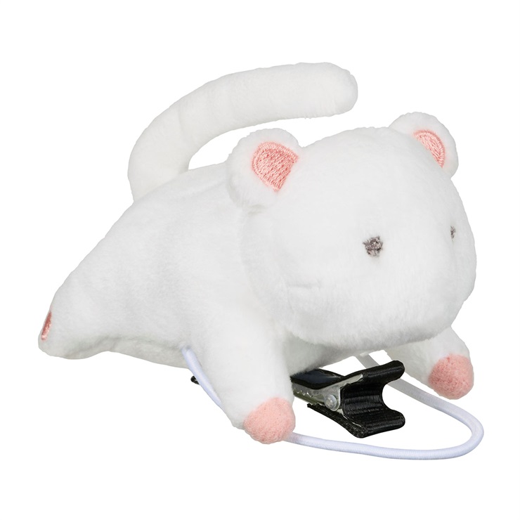 ヘアゴム付きマスコットクリップ(ネズミ)