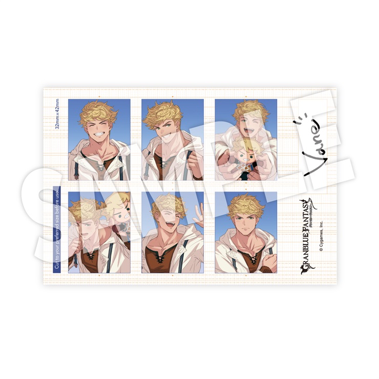 証明写真風ステッカー(ヴェイン)