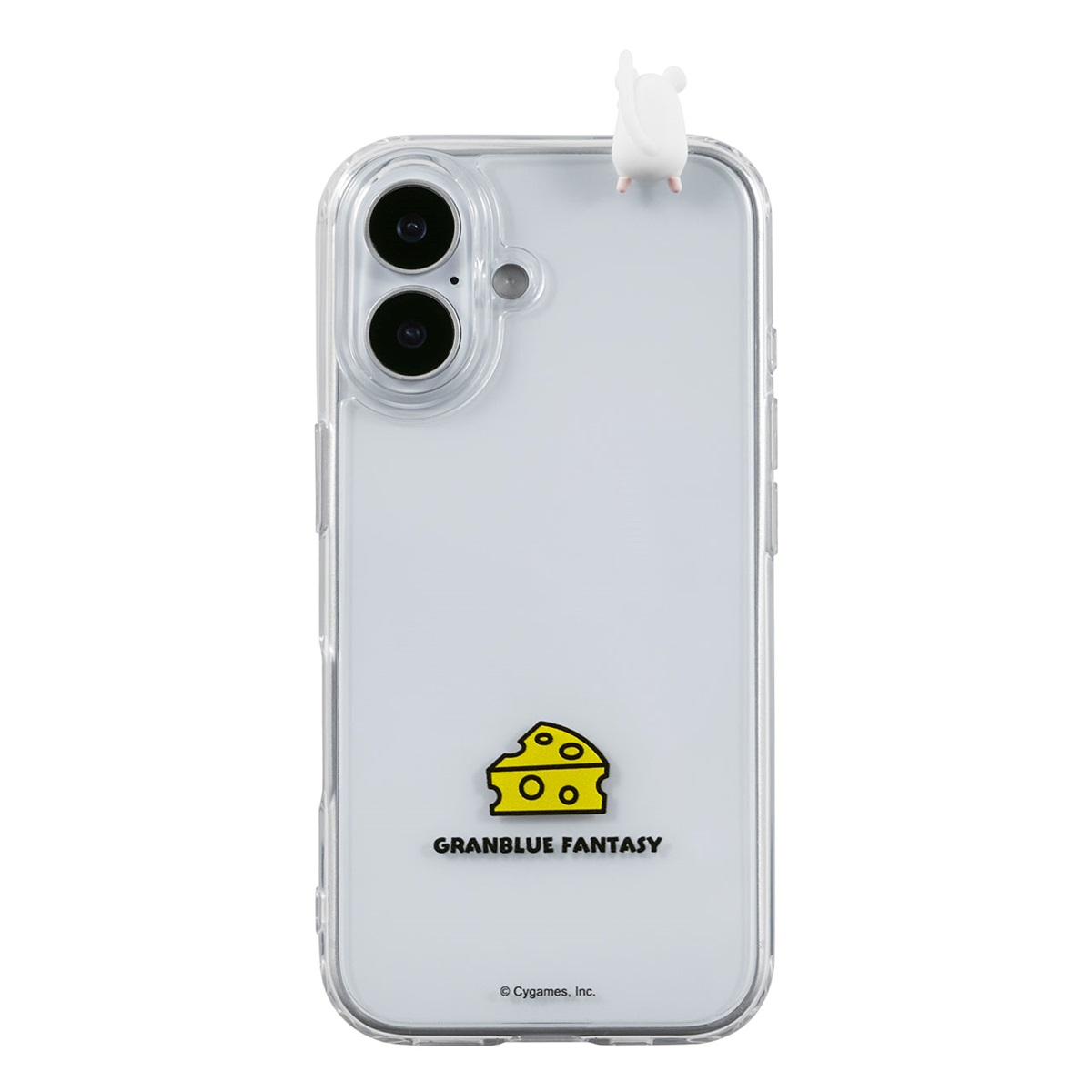 マスコット付きスマホケース(ネズミ)/ for iPhone 16