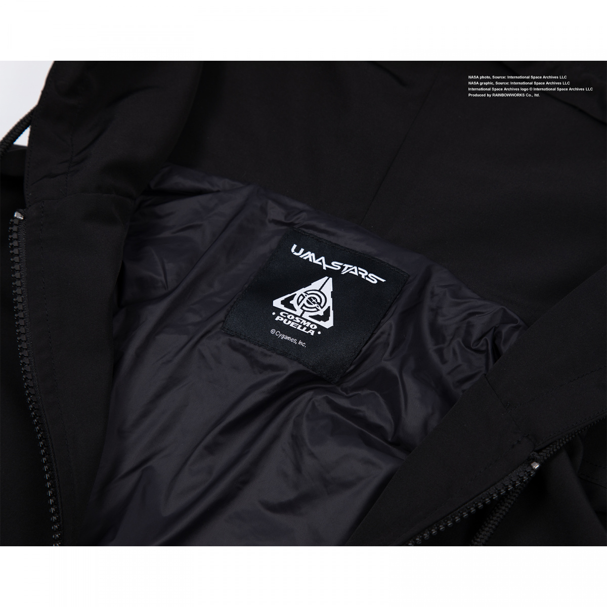 ウマ娘 NASA コスモピュエラ シェルパーカー　Lサイズ 黒色　新品未開封 NASA｜宇宙走娘＜コスモピュエラ＞オリジナル シェルパーカー(ウマ娘
